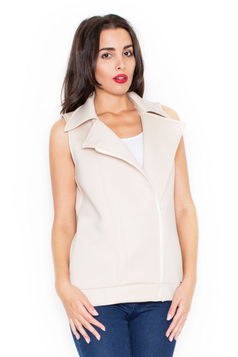 Kamizelka K319 Beige - Katrus Kamizelka K319 Beige - Katrus