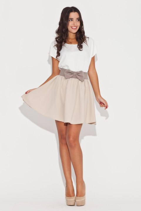 Spódnica Model K056 Beige - Katrus Spódnica Model K056 Beige - Katrus