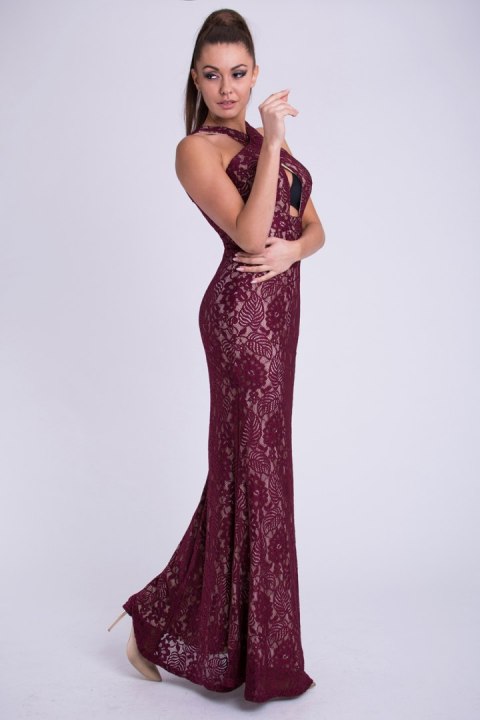 Sukienka Model 17447 Bordo - YourNewStyle Sukienka Model 17447 Bordo - YourNewStyle