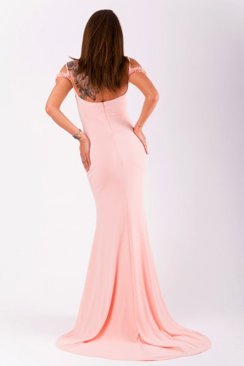 Sukienka Model 18054 Powder Pink - YourNewStyle Sukienka Model 18054 Powder Pink - YourNewStyle
