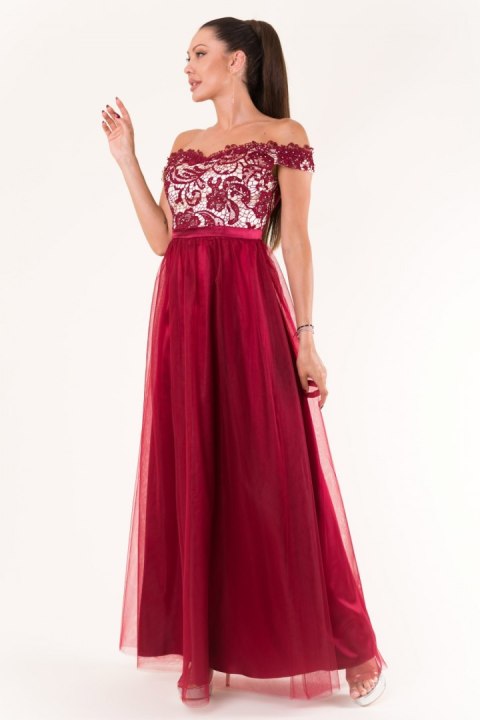 Sukienka Model 18509 Bordo - YourNewStyle Sukienka Model 18509 Bordo - YourNewStyle