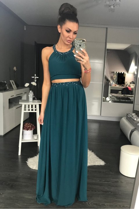 Sukienka Wieczorowa Model 17802 Green - YourNewStyle Sukienka Wieczorowa Model 17802 Green - YourNewStyle