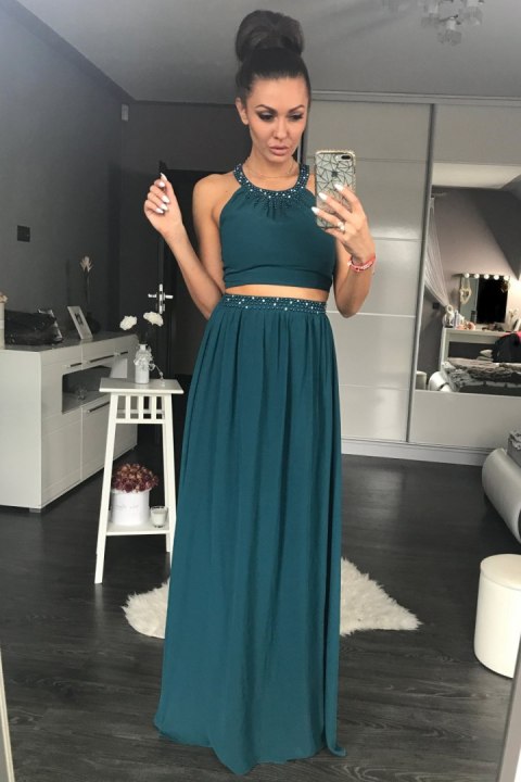 Sukienka Wieczorowa Model 17802 Green - YourNewStyle Sukienka Wieczorowa Model 17802 Green - YourNewStyle