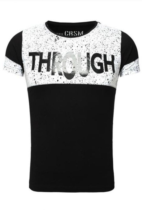 Tshirt Męski Model 17181 Black - YourNewStyle Tshirt Męski Model 17181 Black - YourNewStyle