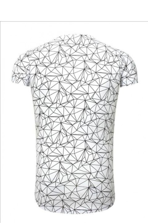 Tshirt Męski Model 17185 White - YourNewStyle Tshirt Męski Model 17185 White - YourNewStyle