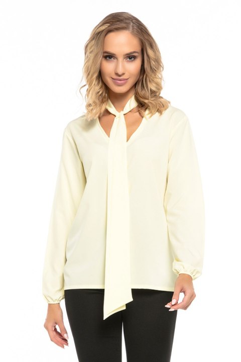 Bluzka Model T244/5 Yellow - Tessita Bluzka Model T244/5 Yellow - Tessita