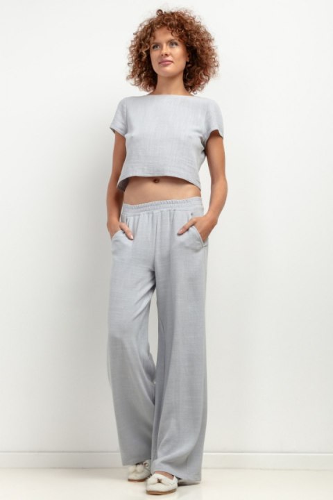 Spodnie Damskie Model T404 Grey Melange - Tessita Spodnie Damskie Model T404 Grey Melange - Tessita