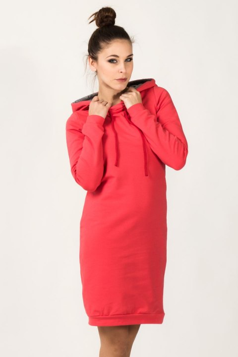 Sukienka Model Beata 3 Coral - Tessita Sukienka Model Beata 3 Coral - Tessita