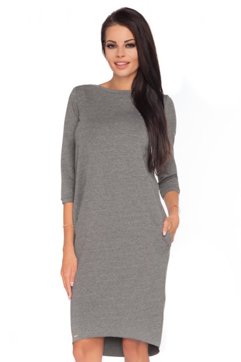 Sukienka Model Halina 4 Grey - Tessita Sukienka Model Halina 4 Grey - Tessita