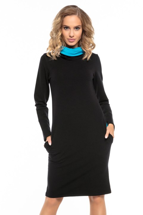 Sukienka Model T248/1 Black/Blue - Tessita Sukienka Model T248/1 Black/Blue - Tessita