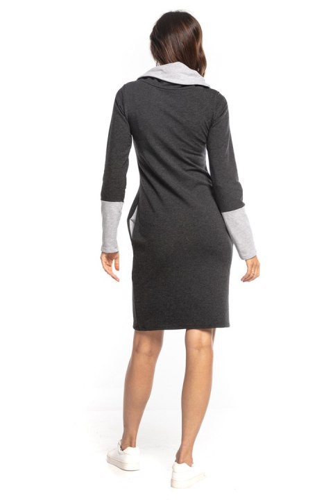 Sukienka Model T360/3 Dark Grey/Light Grey - Tessita Sukienka Model T360/3 Dark Grey/Light Grey - Tessita