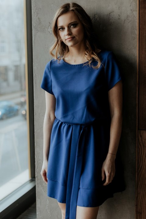 Sukienka Model T374/4 Navy - Tessita Sukienka Model T374/4 Navy - Tessita