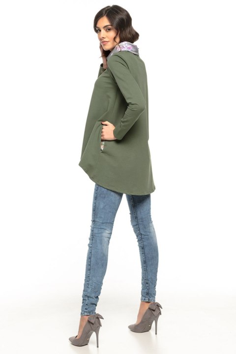Tunika Model T277/2 Green/Flowers - Tessita Tunika Model T277/2 Green/Flowers - Tessita