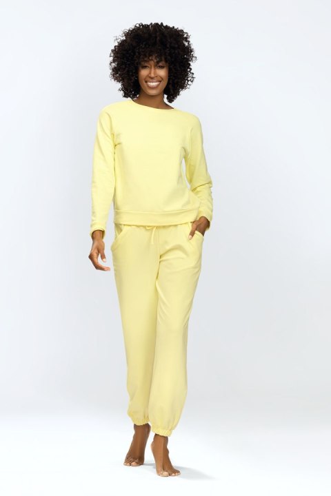 Spodnie Komplet Model Wenezja Yellow - DKaren Spodnie Komplet Model Wenezja Yellow - DKaren