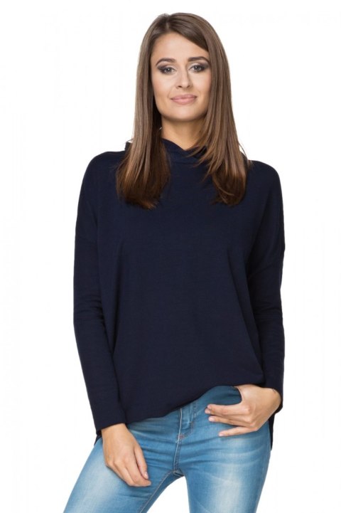 Bluza Damska Model T190/3 Navy - Tessita Bluza Damska Model T190/3 Navy - Tessita