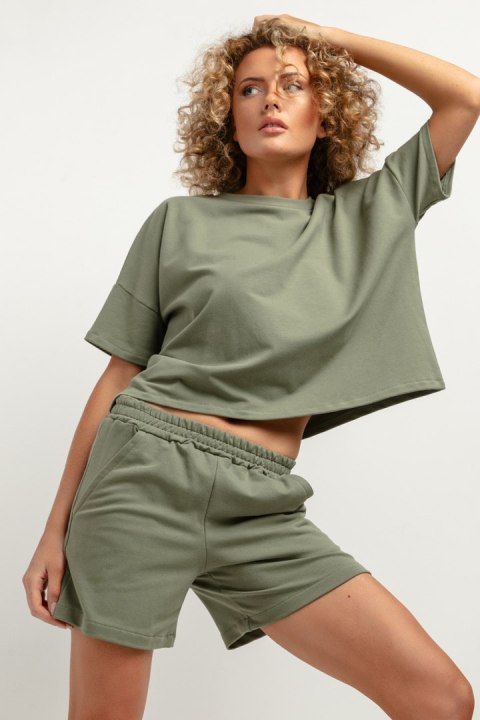 Bluzka Model T386/8 Green - Tessita Bluzka Model T386/8 Green - Tessita