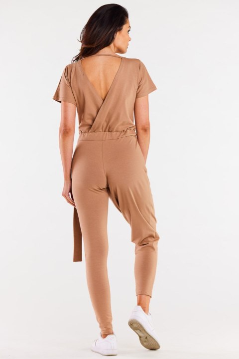 Spodnie Kombinezon Model M298 Beige - Infinite You Spodnie Kombinezon Model M298 Beige - Infinite You