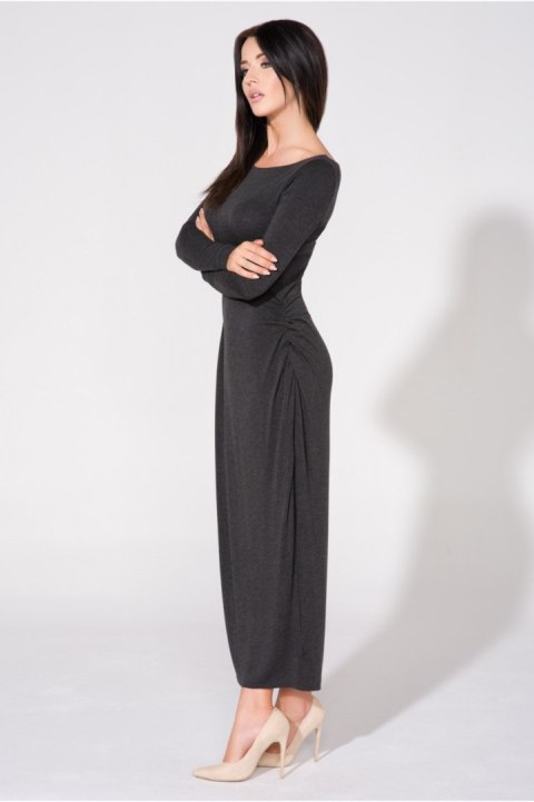 Sukienka Model T143 Dark Grey - Tessita Sukienka Model T143 Dark Grey - Tessita