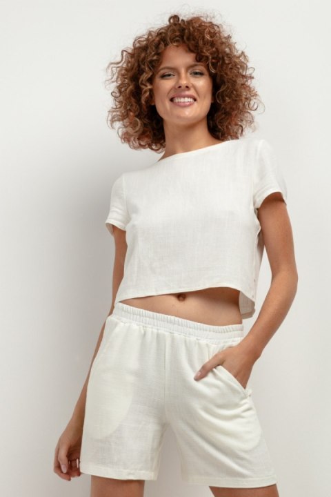 Szorty Damskie Model T402 White Sand - Tessita Szorty Damskie Model T402 White Sand - Tessita