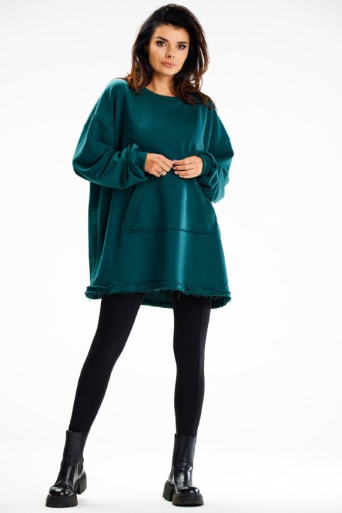 Bluza Damska Model M335 Bottle Green - Infinite You Bluza Damska Model M335 Bottle Green - Infinite You