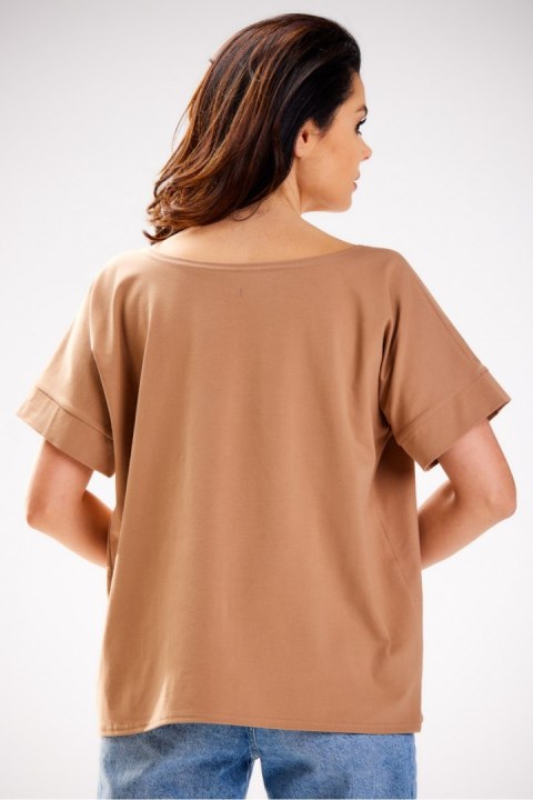 Bluzka Model M254 Beige - Infinite You Bluzka Model M254 Beige - Infinite You