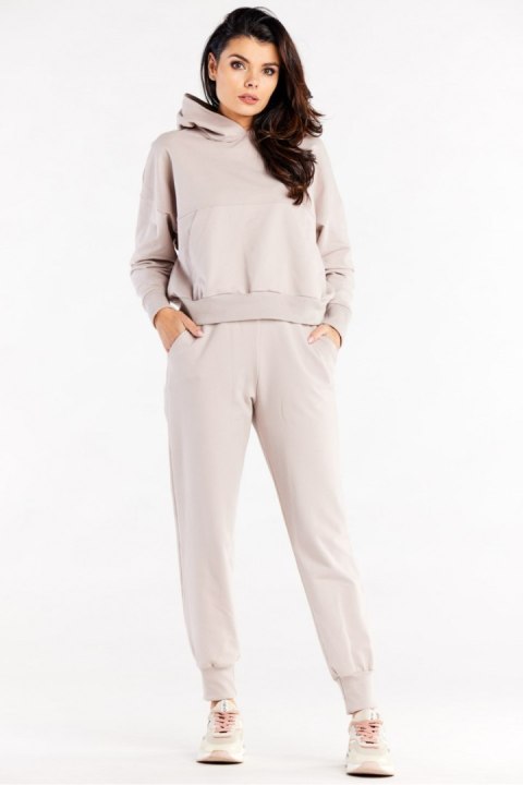 Spodnie Dresowe Model M319 Beige - Infinite You Spodnie Dresowe Model M319 Beige - Infinite You