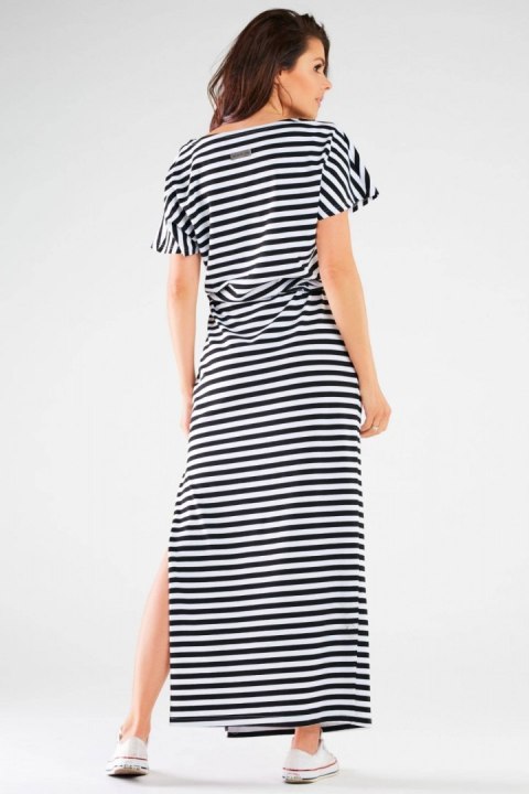 Sukienka Model M253 Black/Stripes - Infinite You Sukienka Model M253 Black/Stripes - Infinite You