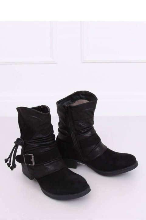 BOTKI MILITARNE CZARNE 201802-11B BLACK - Inello BOTKI MILITARNE CZARNE 201802-11B BLACK - Inello