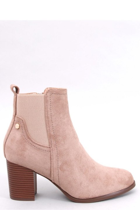 Botki klasyczne na obcasie ROSEY KHAKI - Inello Botki klasyczne na obcasie ROSEY KHAKI - Inello