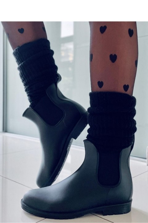 Kalosze damskie sztyblety FOXY BLACK - Inello Kalosze damskie sztyblety FOXY BLACK - Inello