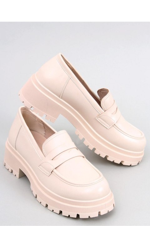 Mokasyny na platformie DENCH BEIGE - Inello Mokasyny na platformie DENCH BEIGE - Inello