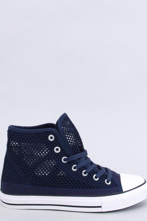 Ażurowe trampki za kostkę MOUSSE NAVY - Inello Ażurowe trampki za kostkę MOUSSE NAVY - Inello