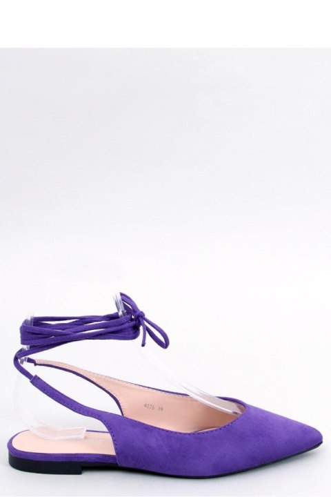 Baleriny bez pięty wiązane DENTONI PURPLE - Inello Baleriny bez pięty wiązane DENTONI PURPLE - Inello