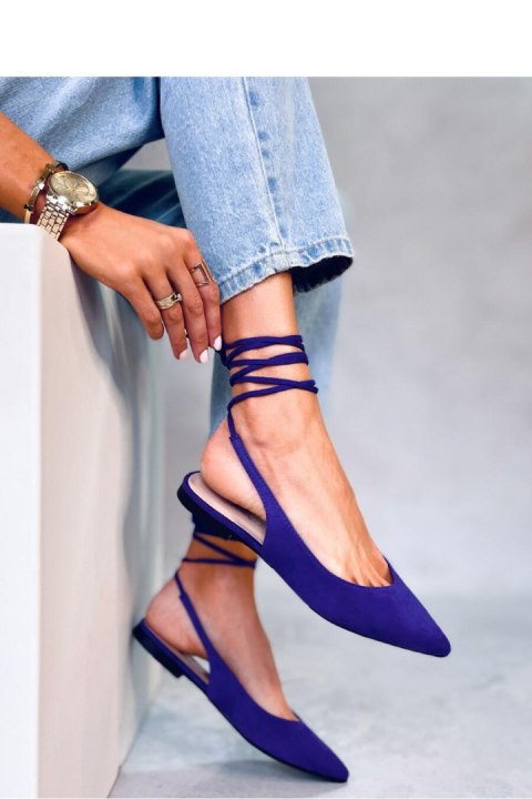 Baleriny bez pięty wiązane DENTONI PURPLE - Inello Baleriny bez pięty wiązane DENTONI PURPLE - Inello