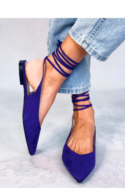 Baleriny bez pięty wiązane DENTONI PURPLE - Inello Baleriny bez pięty wiązane DENTONI PURPLE - Inello
