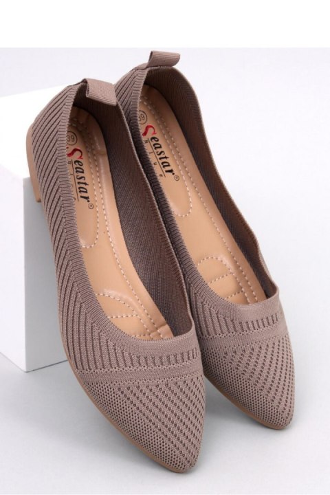 Baleriny z tkanego materiału KAYLA KHAKI - Inello Baleriny z tkanego materiału KAYLA KHAKI - Inello