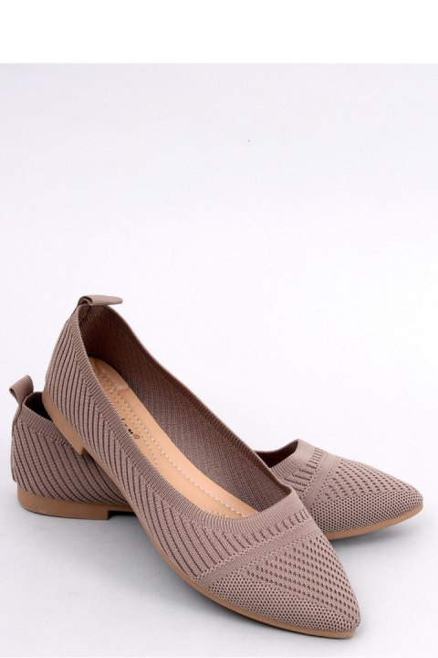 Baleriny z tkanego materiału KAYLA KHAKI - Inello Baleriny z tkanego materiału KAYLA KHAKI - Inello