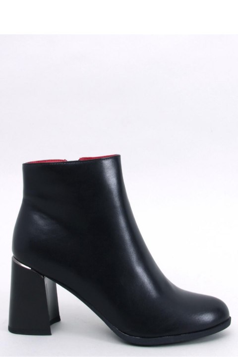 Botki licowe na stabilnym obcasie TANNA BLACK - Inello Botki licowe na stabilnym obcasie TANNA BLACK - Inello