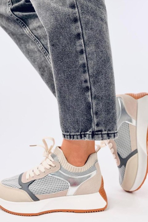 Buty sportowe damskie CORNET GREY - Inello Buty sportowe damskie CORNET GREY - Inello