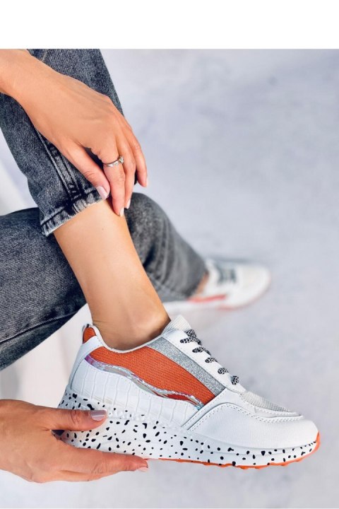 Buty sportowe damskie MILANO ORANGE - Inello Buty sportowe damskie MILANO ORANGE - Inello