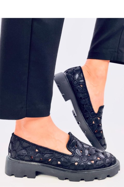 Mokasyny ażurowe REDONI BLACK - Inello Mokasyny ażurowe REDONI BLACK - Inello