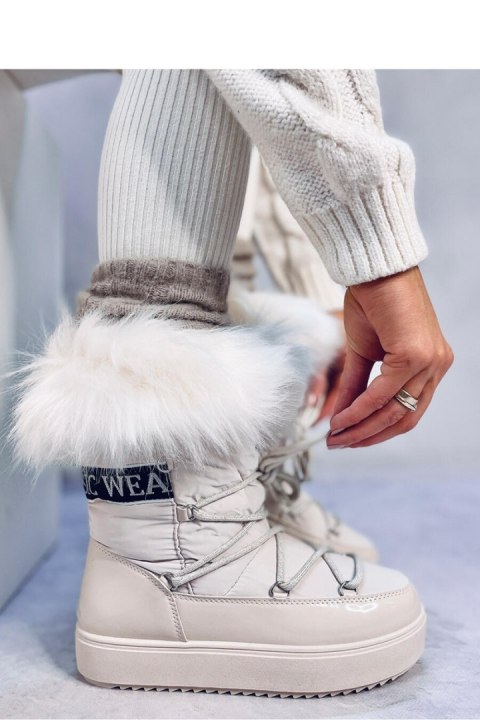Śniegowce z futrem KENDALS BEIGE - Inello Śniegowce z futrem KENDALS BEIGE - Inello