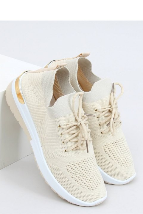 BUTY SPORTOWE SKARPETKOWE BEŻOWE G-363 BEIGE - Inello BUTY SPORTOWE SKARPETKOWE BEŻOWE G-363 BEIGE - Inello