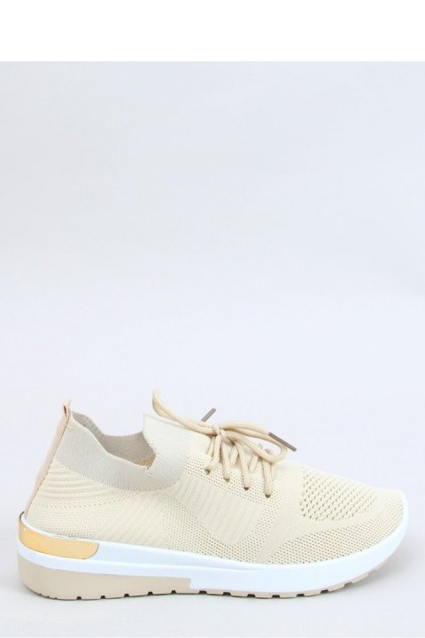 BUTY SPORTOWE SKARPETKOWE BEŻOWE G-363 BEIGE - Inello BUTY SPORTOWE SKARPETKOWE BEŻOWE G-363 BEIGE - Inello