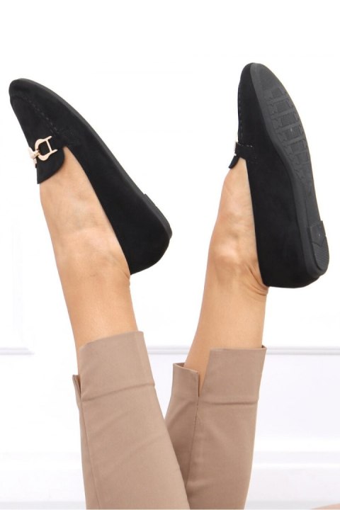 Mokasyny damskie CATALINA BLACK - Inello Mokasyny damskie CATALINA BLACK - Inello