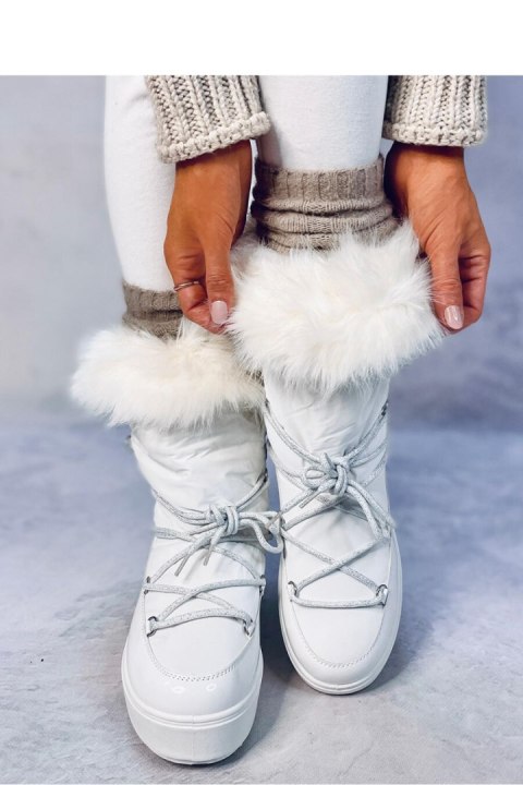 Śniegowce z futrem KENDALS WHITE - Inello Śniegowce z futrem KENDALS WHITE - Inello