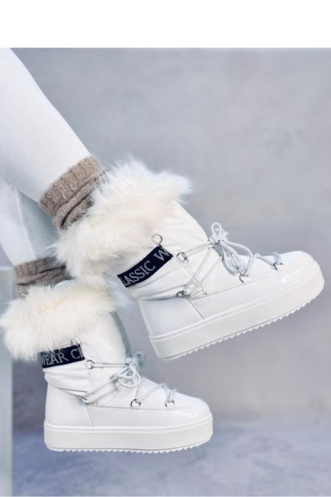 Śniegowce z futrem KENDALS WHITE - Inello Śniegowce z futrem KENDALS WHITE - Inello