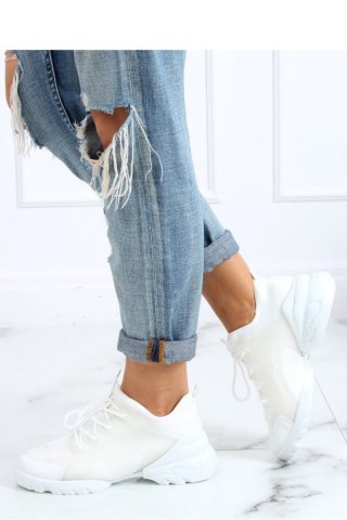BUTY SPORTOWE BIAŁE LA126P WHITE - Inello Hurtownia odzieży on-line, moda damska, bielizna i obuwie dla kobiet - Matterhorn.pl