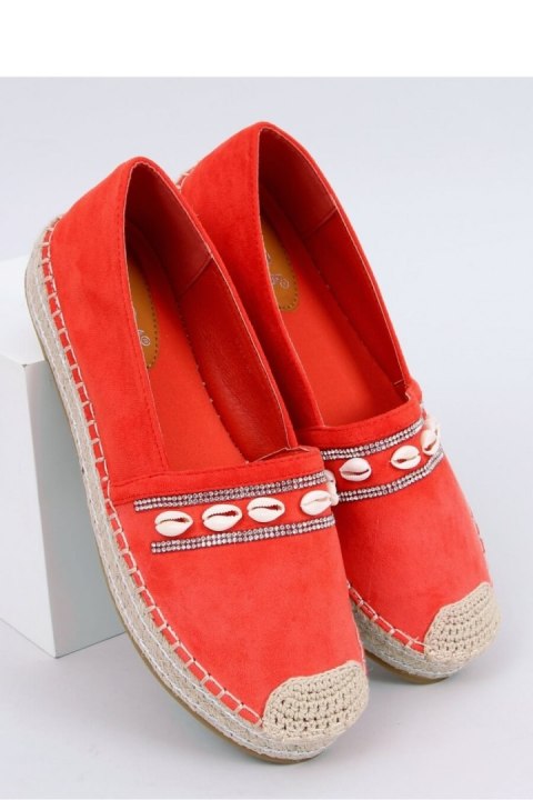 ESPADRYLE Z MUSZELKAMI POMARAŃCZOWE 6771 ORANGE - Inello ESPADRYLE Z MUSZELKAMI POMARAŃCZOWE 6771 ORANGE - Inello
