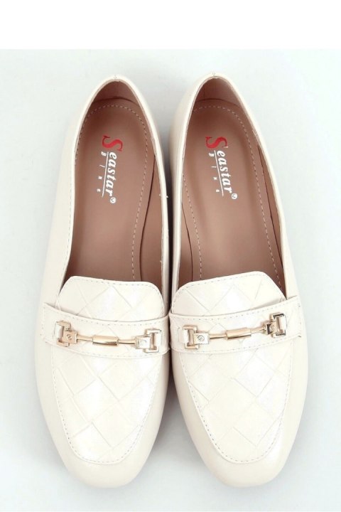 MOKASYNY DAMSKIE BEŻOWE JL76 BEIGE - Inello MOKASYNY DAMSKIE BEŻOWE JL76 BEIGE - Inello